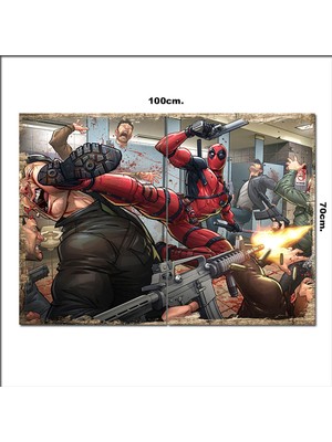 Bedeko Ahşap Tablo Dead Pool  70*100CM