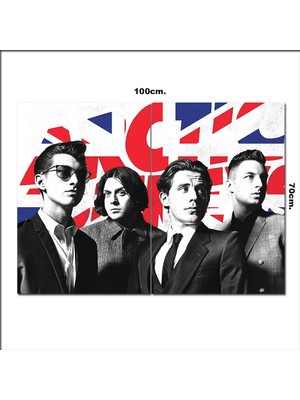 Bedeko Ahşap Tablo Arctic Monkeys Görseli 70*100CM