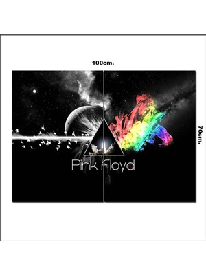 Bedeko Ahşap Tablo Pink Floyd Albüm Posteri  70*100CM