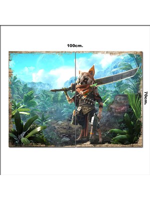 Bedeko Ahşap Tablo Biomutant Pc  70*100CM