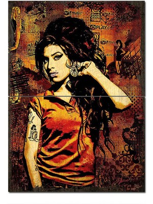 Bedeko Ahşap Tablo Amy Winehouse Afiş Görseli Mdf Tablo