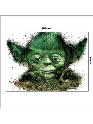 Bedeko Ahşap Tablo Yoda  70*100CM