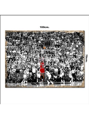Bedeko Ahşap Tablo Nba Jordan  70*100CM