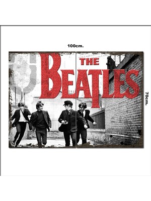 Bedeko Ahşap Tablo The Beatles Görseli 70*100CM