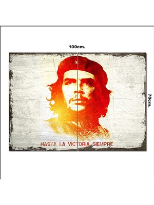 Bedeko Ahşap Tablo Ernesto Che Guevara  70*100CM