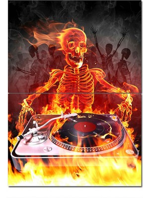 Bedeko Ahşap Tablo Dj  Desenli Mdf Tablo