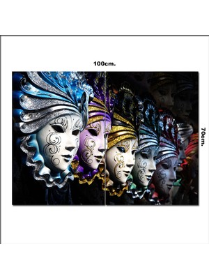Bedeko Ahşap Tablo Maske  70*100CM