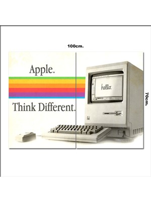 Bedeko Ahşap Tablo Apple Afiş Poster  70*100CM