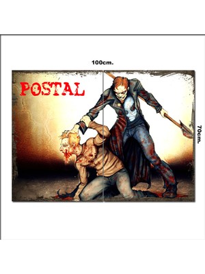 Bedeko Ahşap Tablo Postal 2 Afiş  70*100CM