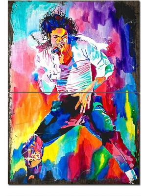 Bedeko Ahşap Tablo Michael Jackson Mdf Tablo