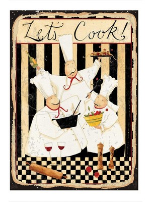 Bedeko Yemek Saati Desenli Ahşap Tablo