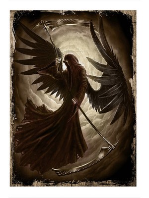 Bedeko Azrail Hediyelik Ahşap Tablo