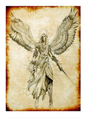 Bedeko Melek Tasarım Ahşap Tablo