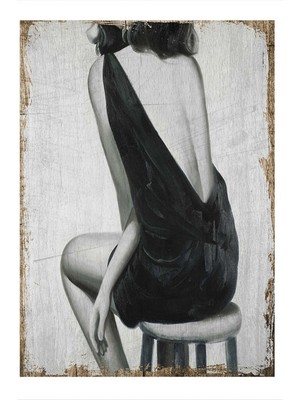 Bedeko Sırt Dekolteli Kadın Model Mdf Tablo