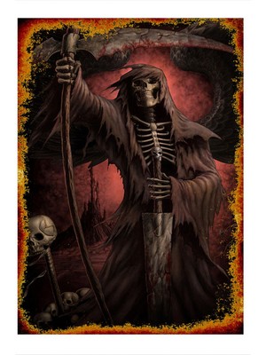 Bedeko Ölüm Meleği Hediyelik Ahşap Tablo