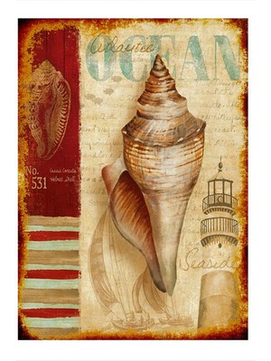 Bedeko Okyanus Temalı Tasarım Mdf Tablo