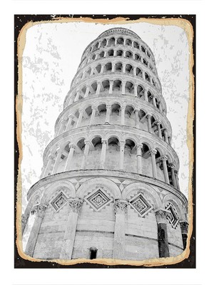 Bedeko Pizza Kulesi Model Mdf Tablo