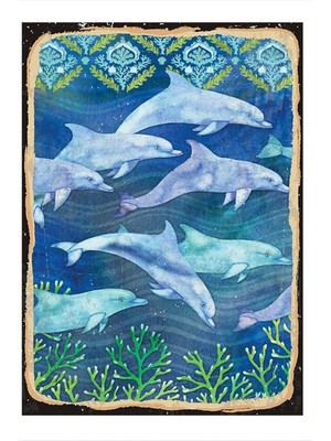 Bedeko Yunuslar Art Mdf Poster