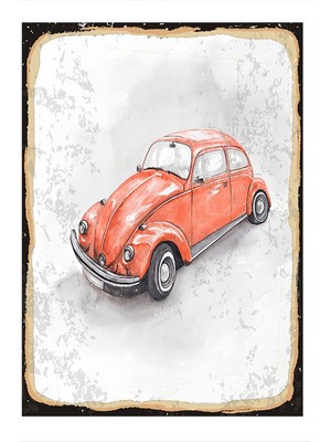 Bedeko Kırmızı Wosvagen Tasarım Ahşap Tablo