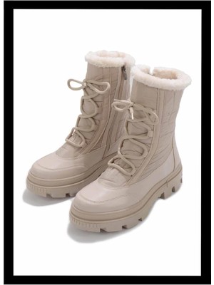 Bambi Bej Paraşüt  Kadın Bot & Bootie K02179744167