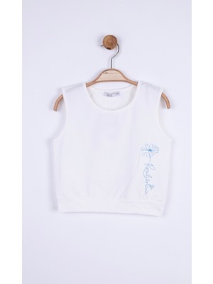 Orca Kids Fashion 8-14 Yaş Arası Ekru Crop