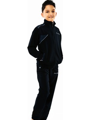 Marco Ferry Siyah Erkek Çocuk Yarım Balıkçı Yaka Ikiiplik Eşofman Takımı 17450