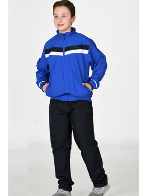 Enrico Ferry Saks Erkek Çocuk Balıkçı Yaka Boydan Fermuarlı Micropoly Eşofman Takım EDY2316S