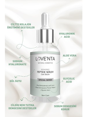 Loventa Peptit Bakım Serumu - Alkol, Paraben, Parfüm İçermez