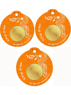 NZP Gold 0.25 Gram Altın - 3 Adet