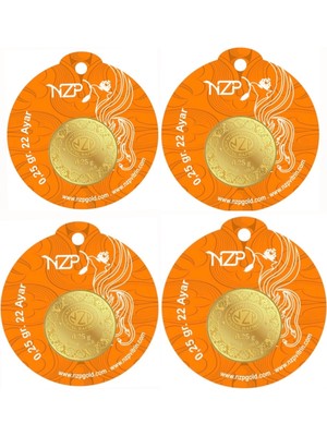 NZP Gold 0.25 Gram Altın - 4 Adet