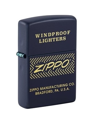 Zippo Z-48708 Lacivert Çakmak Pirinç Alaşımdan Üretilmiş Benzinli Rüzgar Geçirmez Özellik