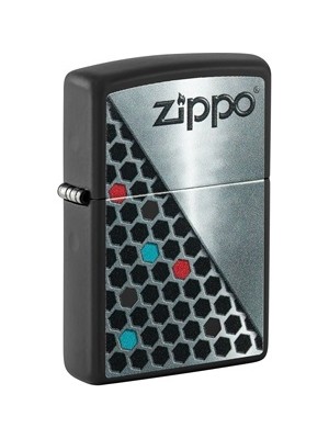 Zippo Z-48709 Mat Siyah Çakmak Premium Tasarım ve Pirinç Alaşım Malzeme ile Benzinli Yakıt