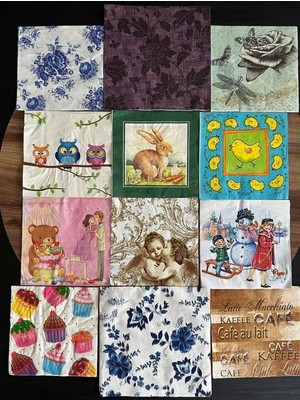 Mix Dekupaj Peçete Lotu