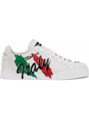 Dolce & Gabbana Made In Italy Print Sneakers