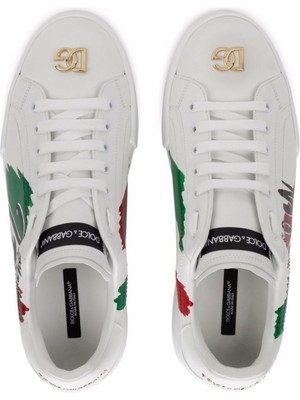 Dolce & Gabbana Made In Italy Print Sneakers