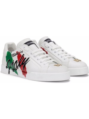 Dolce & Gabbana Made In Italy Print Sneakers