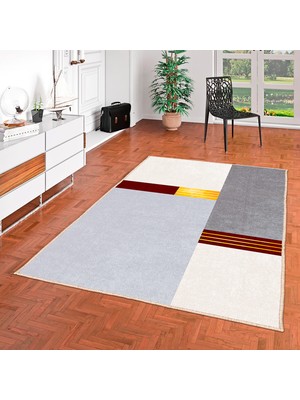 Homefesto Özel Tasarım, Kaymaz Taban, Uzun Ömürlü, Ince Yıkanabilir, Dekoratif Modern Oda Halısı, Kilim