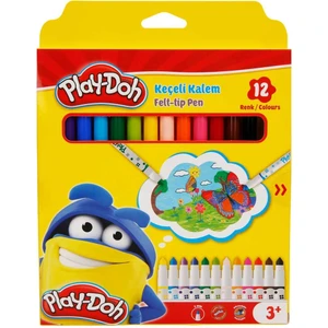 Play Doh 12 Renk Keçeli Kalem Karton Kutu 5 Mm
