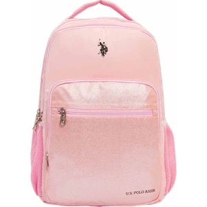 U.S. Polo Assn. Toz Pembe Okul Çantası (4 Bölmeli) PLÇAN23115
