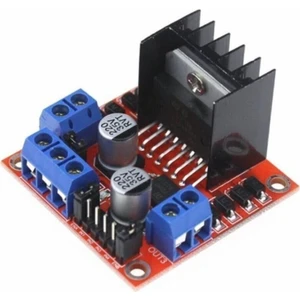 L298N Voltaj Regulatörlü Çift Motor Sürücü Kartı , Raspberry
