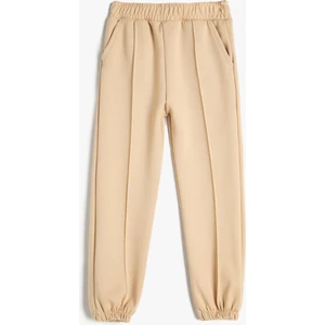 Basic Jogger Eşofman Altı Nervürlü Beli Lastikli Cepli