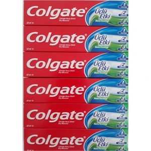 Üçlü Etkili Diş Macunu 50 ml 6'lı Paket