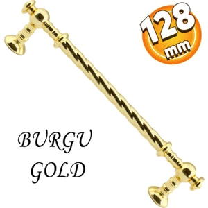Burgu Mobilya Mutfak Dolabı Çekmece Dolap Kapak Kulpu Kulbu Altın Gold 128 mm Metal Kulp