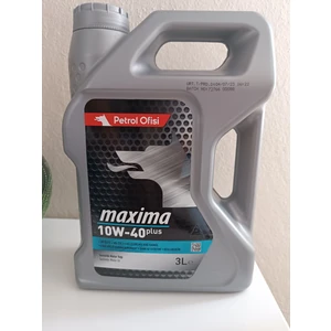 Petrol Ofisi Maxima Plus Sentetik 10W-40 3 Lt Motor Yağı ( Üretim Yılı: 2024 )
