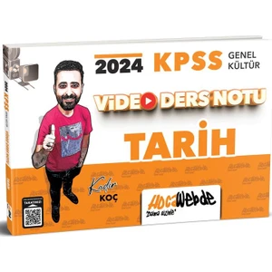 Hocawebde Yayınları 2024 KPSS Genel Kültür Tarih Video Ders Notu