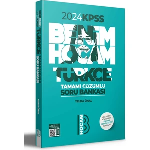 Benim Hocam Yayınları 2024 KPSS Türkçe Tamamı Çözümlü Soru Bankası