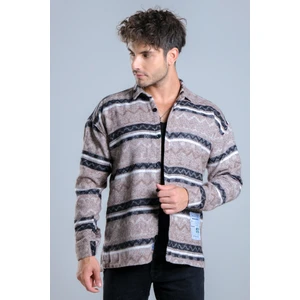 Stil Kombin Oversize Desenli Kışlık Gömlek Mar OVER20