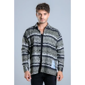 Stil Kombin Oversize Desenli Kışlık Gömlek Mar OVER20