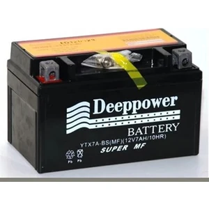 Deep Power Deeppower Akü 12 V 7 Ah Amper YTX7A Bs Scooter Akü