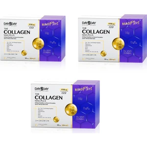 DAY2DAY Collagen Mag Plus Çilek Karpuz Aromalı 30 Saşe 3'lü